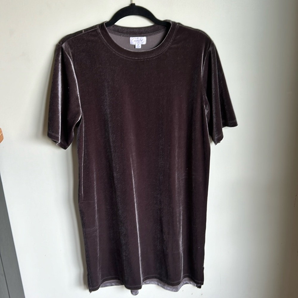 Velvet T-Shirt Dress